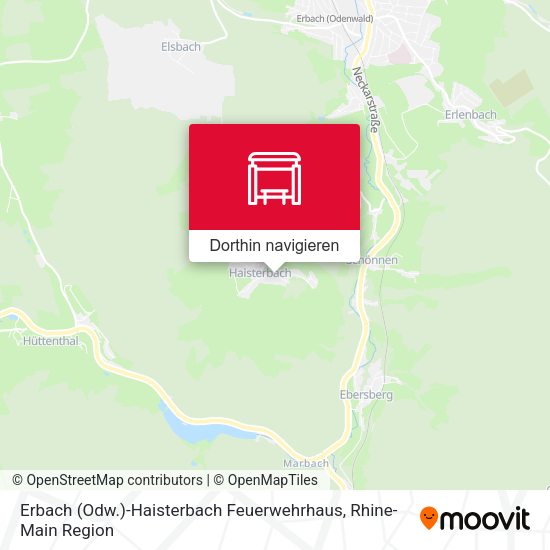 Erbach (Odw.)-Haisterbach Feuerwehrhaus Karte