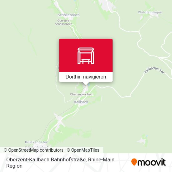 Oberzent-Kailbach Bahnhofstraße Karte