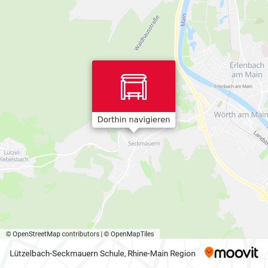 Lützelbach-Seckmauern Schule Karte