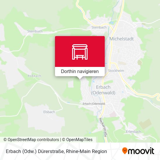 Erbach (Odw.) Dürerstraße Karte