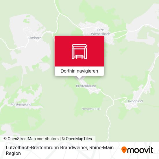 Lützelbach-Breitenbrunn Brandweiher Karte