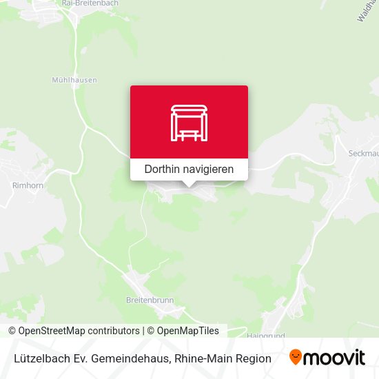 Lützelbach Ev. Gemeindehaus Karte