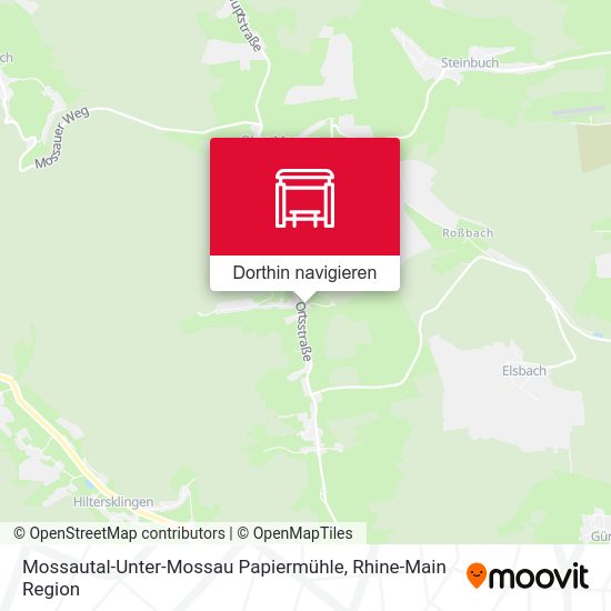 Mossautal-Unter-Mossau Papiermühle Karte