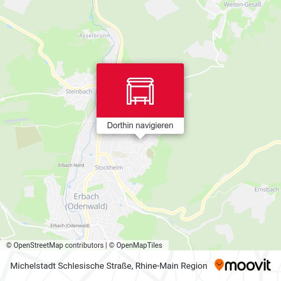 Michelstadt Schlesische Straße Karte
