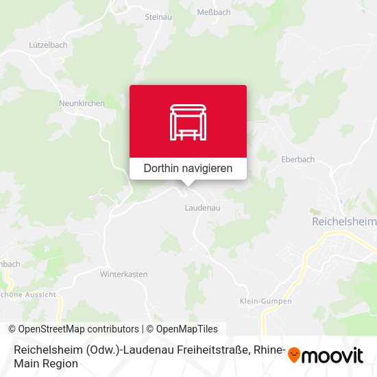 Reichelsheim (Odw.)-Laudenau Freiheitstraße Karte