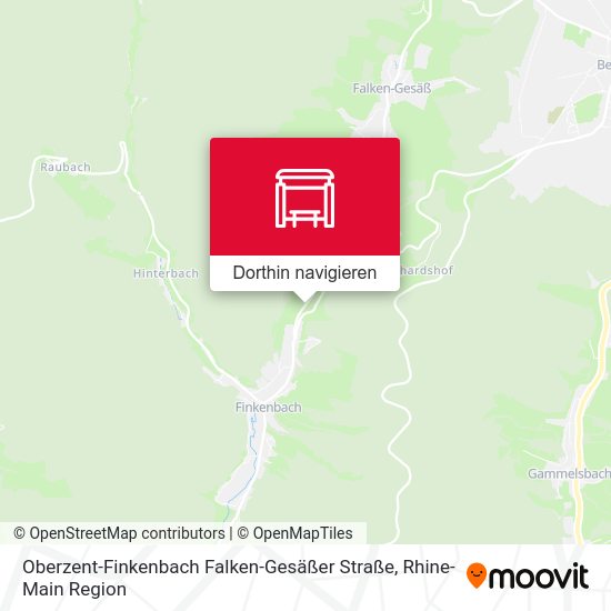 Oberzent-Finkenbach Falken-Gesäßer Straße Karte