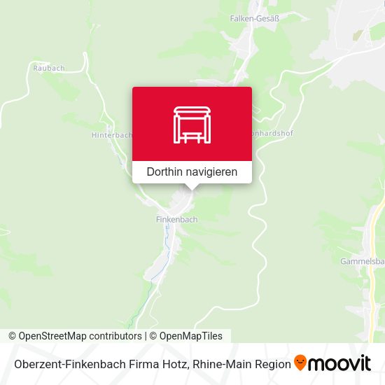 Oberzent-Finkenbach Firma Hotz Karte