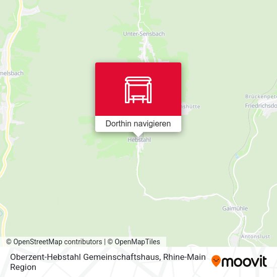 Oberzent-Hebstahl Gemeinschaftshaus Karte