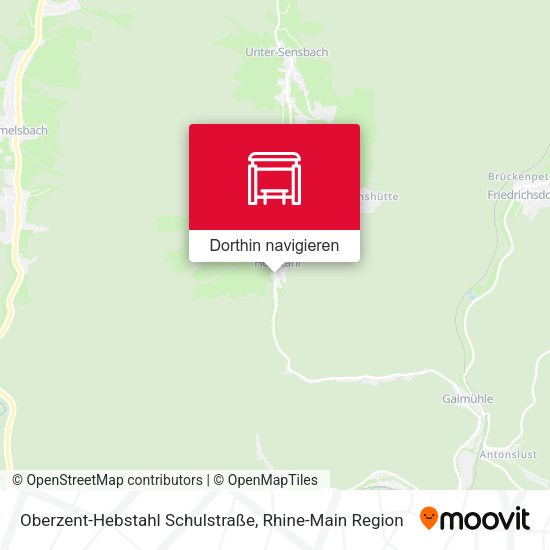 Oberzent-Hebstahl Schulstraße Karte