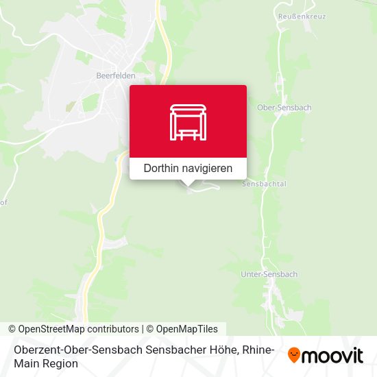 Oberzent-Ober-Sensbach Sensbacher Höhe Karte