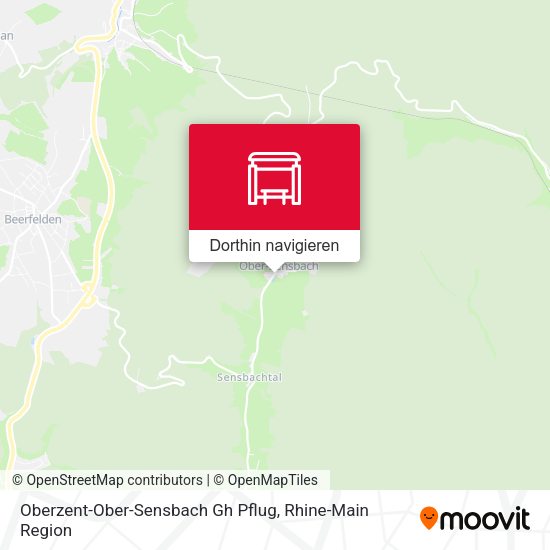 Oberzent-Ober-Sensbach Gh Pflug Karte