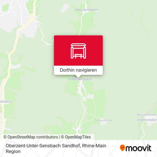 Oberzent-Unter-Sensbach Sandhof Karte