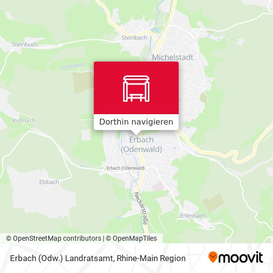 Erbach (Odw.) Landratsamt Karte