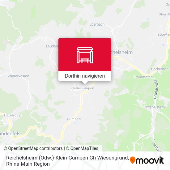 Reichelsheim (Odw.)-Klein-Gumpen Gh Wiesengrund Karte