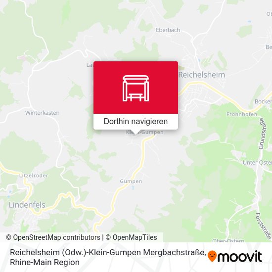 Reichelsheim (Odw.)-Klein-Gumpen Mergbachstraße Karte