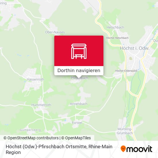 Höchst (Odw.)-Pfirschbach Ortsmitte Karte