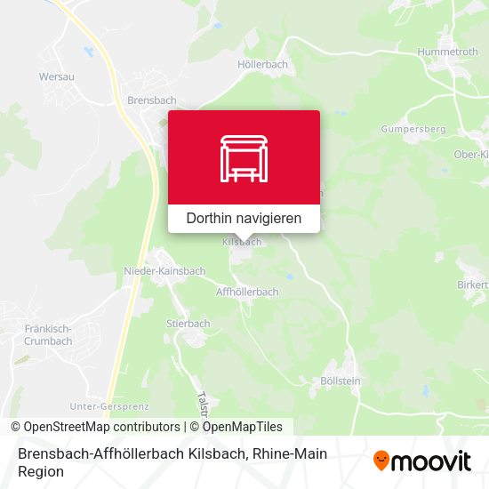 Brensbach-Affhöllerbach Kilsbach Karte
