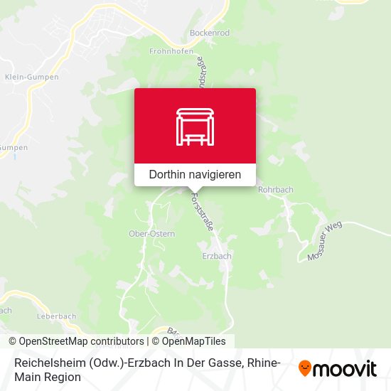 Reichelsheim (Odw.)-Erzbach In Der Gasse Karte
