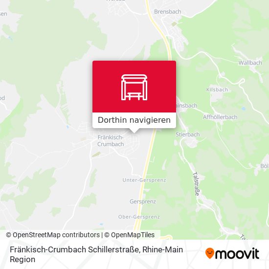 Fränkisch-Crumbach Schillerstraße Karte