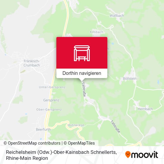 Reichelsheim (Odw.)-Ober-Kainsbach Schnellerts Karte