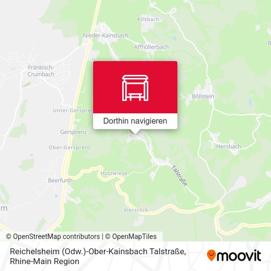 Reichelsheim (Odw.)-Ober-Kainsbach Talstraße Karte