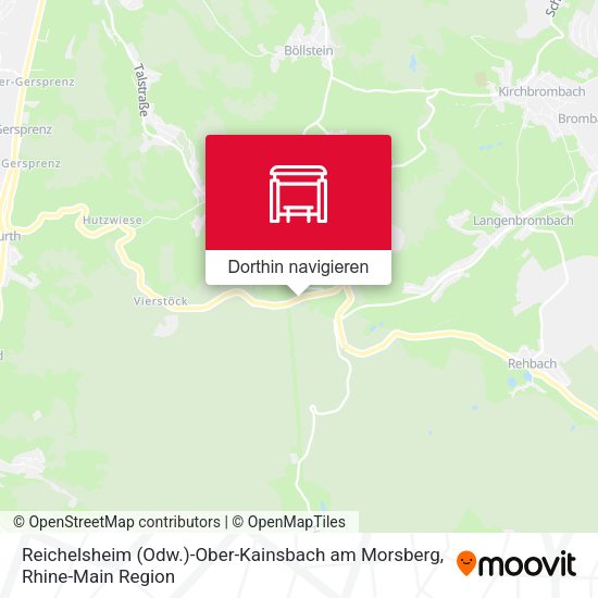 Reichelsheim (Odw.)-Ober-Kainsbach am Morsberg Karte