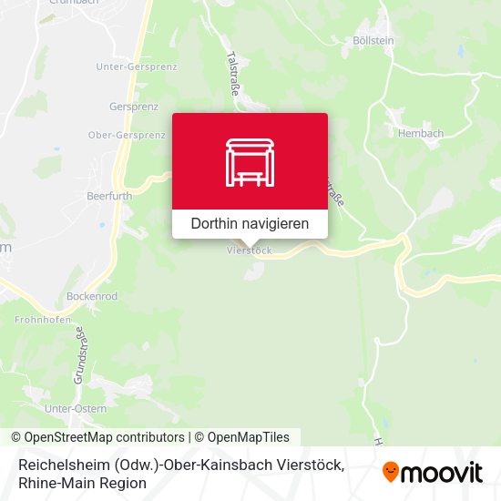 Reichelsheim (Odw.)-Ober-Kainsbach Vierstöck Karte