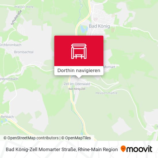 Bad König-Zell Momarter Straße Karte