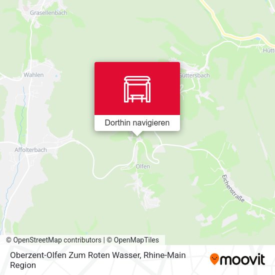Oberzent-Olfen Zum Roten Wasser Karte