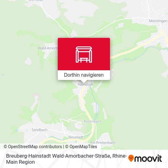 Breuberg-Hainstadt Wald-Amorbacher-Straße Karte