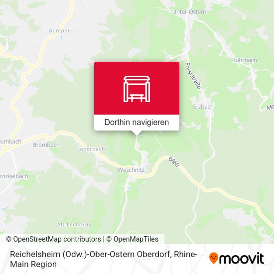 Reichelsheim (Odw.)-Ober-Ostern Oberdorf Karte