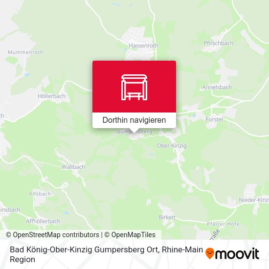 Bad König-Ober-Kinzig Gumpersberg Ort Karte