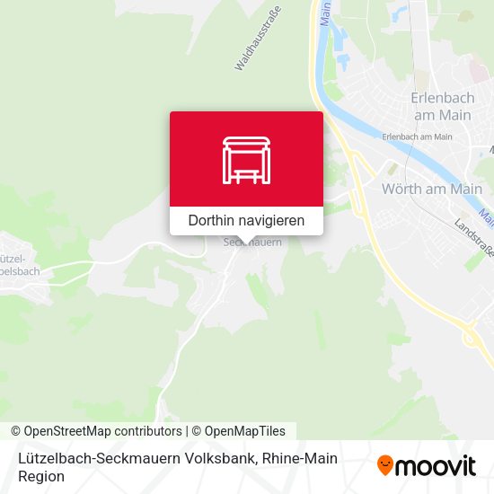 Lützelbach-Seckmauern Volksbank Karte