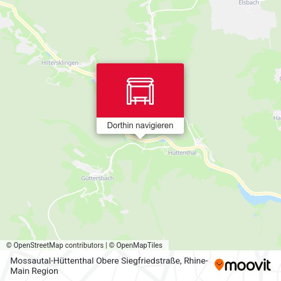 Mossautal-Hüttenthal Obere Siegfriedstraße Karte