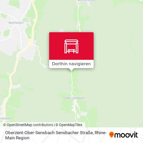 Oberzent-Ober-Sensbach Sensbacher Straße Karte