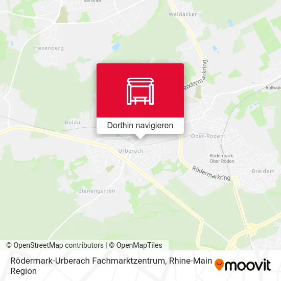 Rödermark-Urberach Fachmarktzentrum Karte