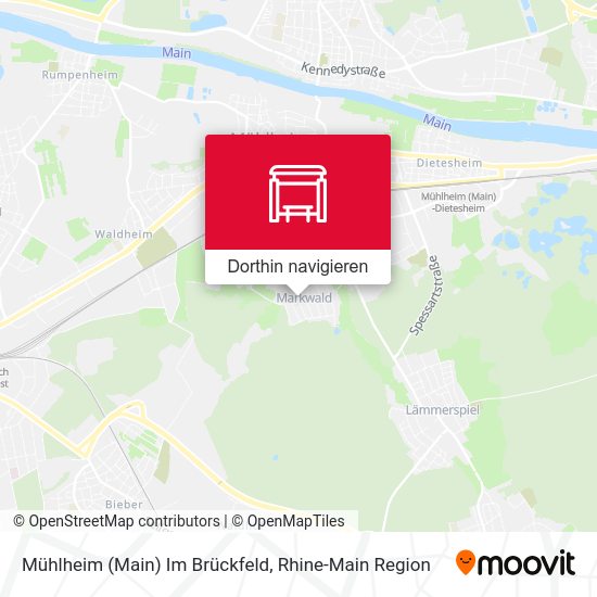 Mühlheim (Main) Im Brückfeld Karte