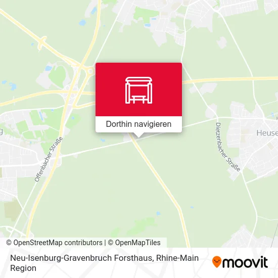 Neu-Isenburg-Gravenbruch Forsthaus Karte