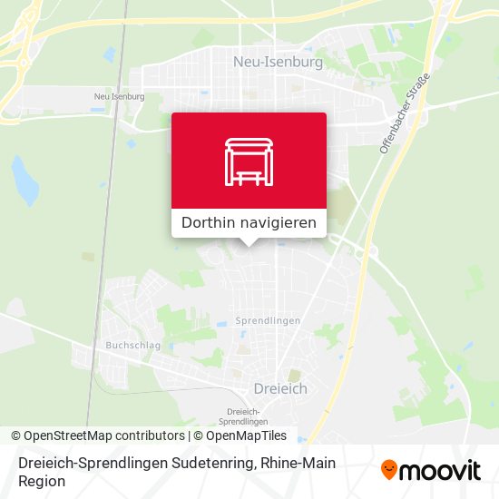 Dreieich-Sprendlingen Sudetenring Karte