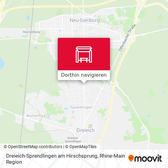 Dreieich-Sprendlingen am Hirschsprung Karte