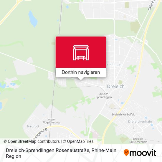 Dreieich-Sprendlingen Rosenaustraße Karte