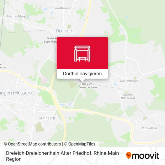 Dreieich-Dreieichenhain Alter Friedhof Karte