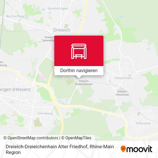 Dreieich-Dreieichenhain Alter Friedhof Karte