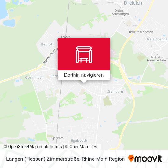 Langen (Hessen) Zimmerstraße Karte