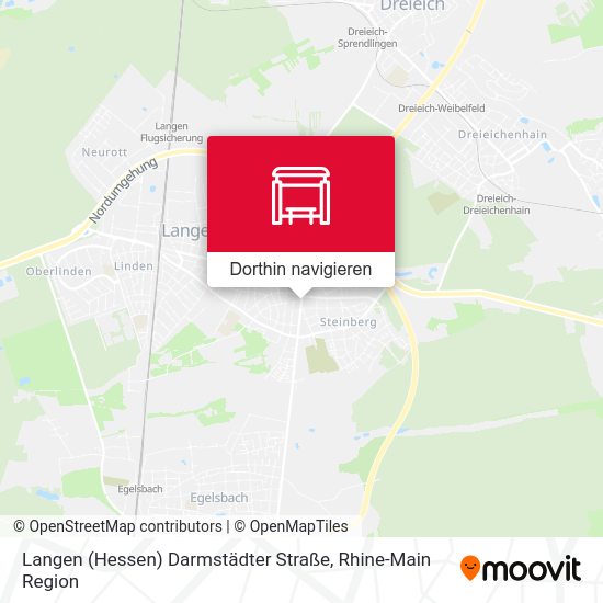 Langen (Hessen) Darmstädter Straße Karte