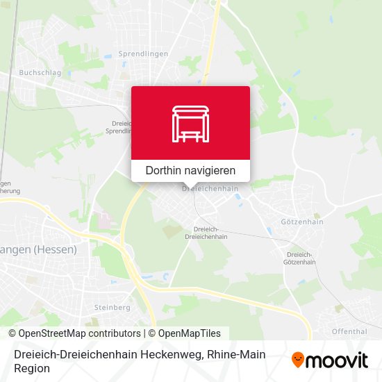 Dreieich-Dreieichenhain Heckenweg Karte