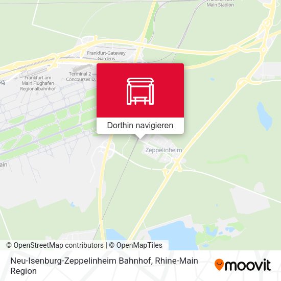 Neu-Isenburg-Zeppelinheim Bahnhof Karte