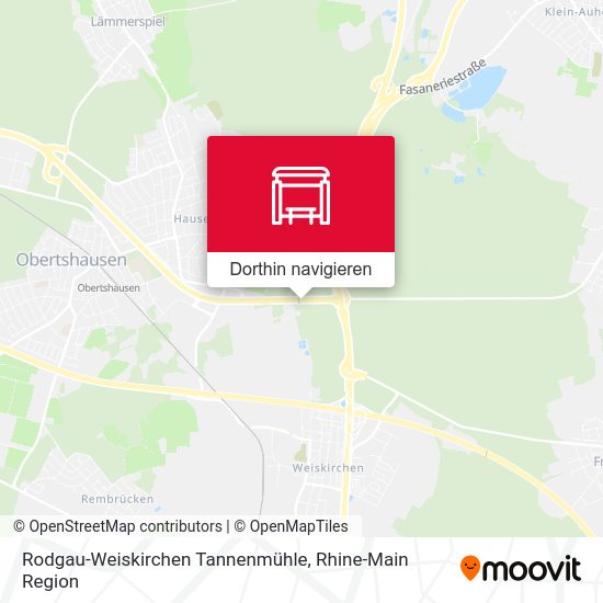 Rodgau-Weiskirchen Tannenmühle Karte