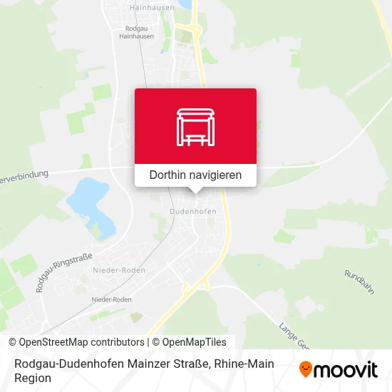 Rodgau-Dudenhofen Mainzer Straße Karte