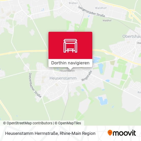 Heusenstamm Herrnstraße Karte